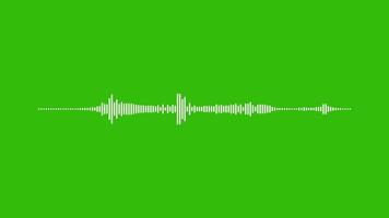 Green Screen Animation Digital Audio Spectrum Sound Wave Equalizer Effect 4K Resolution video