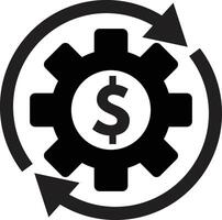 Cost management icon . Costs optimization icon . illustration vector