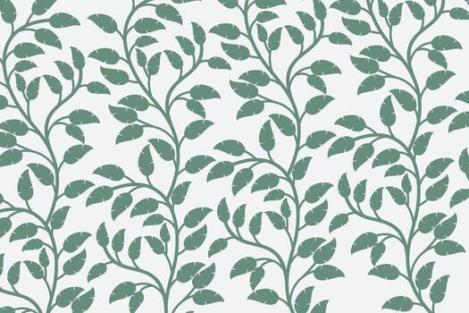 abstract seamless soft green leaf pattern background design vector