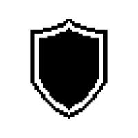 Guard shield pixel icon vector