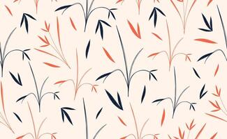 Japan landscape. Japanese background with asian elements, simple texture. Chinese seamless pattern in doodle style. Minimalist abstract illustration. vector