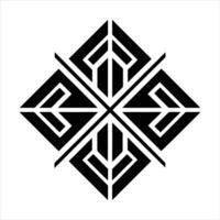 geometric lines ornament decorative set. vector