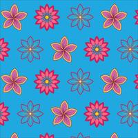 Blooming Flower Abstract Pattern Illustration vector