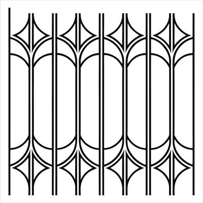 black and white art deco seamless chic simple pattern