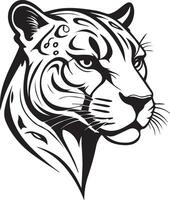Tiger heat silhouette illustration. graphics design elements. vector