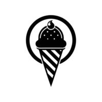Ice cream logo design vector