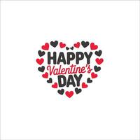 Elegant Valentine Romantic Typography Design vector