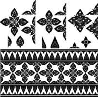 Thai Pattern Elements for Decorative Design Projects Ideal for packaging or textiles and interior decor with cultural aesthetics vector
