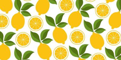 Lemon seamless pattern for backgrounds, presentations, wrapping papers, prints, artworks. vector