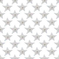 Seamless pattern with cute stars doodle for decorative print, wrapping paper, greeting cards, wallpaper and fabric 3 vector