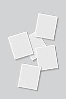 Template Poster for Social Networks Posts. Collage with Photo Frames vector