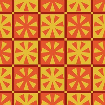 geométrico sin costura modelo con triangulos y cuadrícula vector