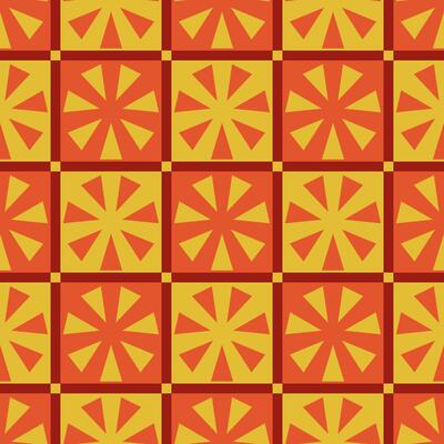 Geometric seamless pattern with triangles and squares