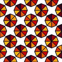 Seamless geometric pattern in mosaic style vector