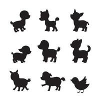 Playful Puppies Baby Chicks, and Tiny Lambs Featured in a Cute Animal Bundle for Creative Children's Designs vector