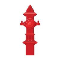 Fire Hydrant Flat Illustration. Clean Icon Design Element on Isolated White Background vector