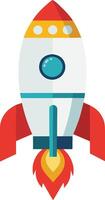 Red Rocket Pointy Icon Propel Your Business Growth vector