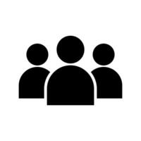 Group icon symbol of many people vector
