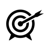 Arrow target icon isolated on white background vector