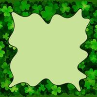 greeting happy st patricks day banner frame background vector