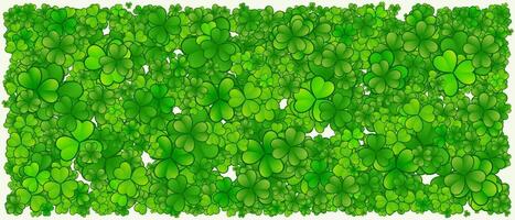 abstract background banner shamrock leaves pattern graphic design vector