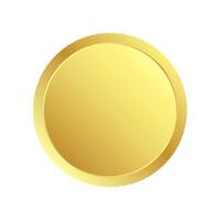 gold coin assets precious metals symbol of safe investment value financial stability and security. wealth icon design illustration vector
