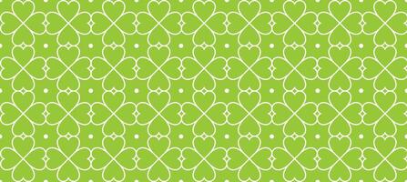 green playful line clover pattern beautiful grapgic design vector