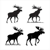 Bold Moose Antler Design vector