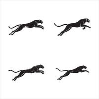 Bold Running Cheetah Design vector