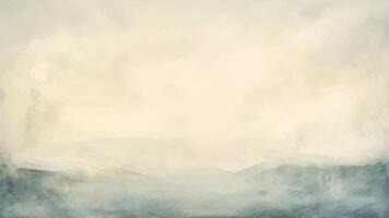 Abstract Watercolor Background Hand-Drawn Illustration, Olive Brown Pastel Colors. vector