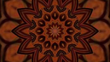 Kaleidoscopic motion design background. Intricate geometric VJ loop. video