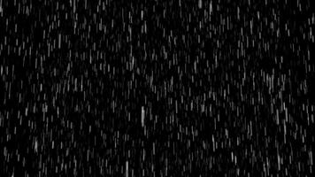 Animation of rain on a black background video