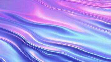 Animated 3D abstract holographic liquid background. Iridescent psychedelic fluid shape with waves. Colorful fluid abstraction flow. 4K 3d rendering. Colorful Abstract Motion Background 4K video