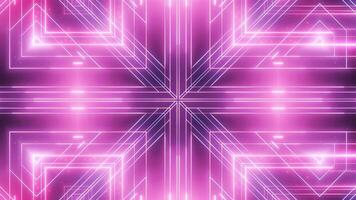 Neon abstract line animation VJ background video