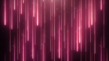 Neon red animation VJ background with shiny particles video