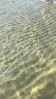 Sunlit ocean waves creating mesmerizing ripple patterns underwater video
