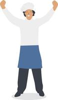 Chef Character with Uniform vector