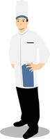 Men Chef with Standing Pose vector