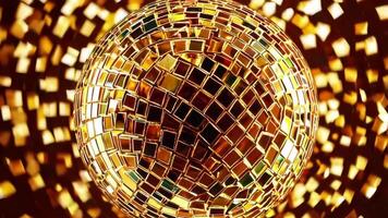 Reflective Disco Ball Footage with Dynamic Light Patterns and Vibrant Colors video