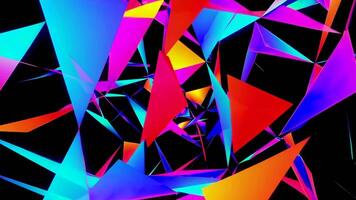 Colorful Geometric Shapes Footage Exploring Dynamic Movement and Patterns video