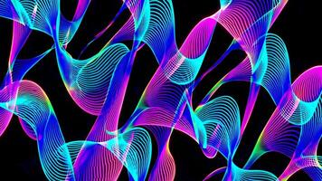 Colorful Abstract Waves Footage with Dynamic Light Patterns video