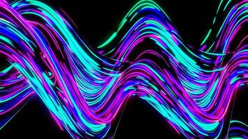 Colorful Light Waves Footage Creating Dynamic Visual Patterns video