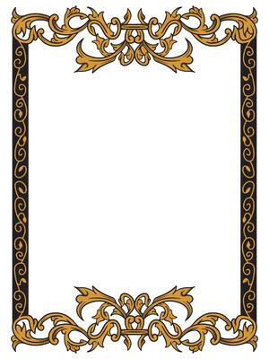 Art Deco Ornamental Border Frame