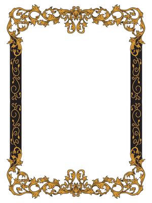 Romantic Floral Ornamental Frame