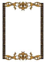 Sophisticated Ornamental Frame for Invitations vector
