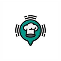 A chef hat is on top of a speaker vector