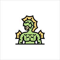 A green lizard with a crown on its head vector