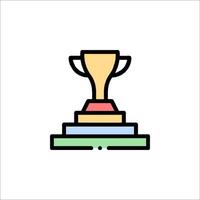 A trophy cup icon on a white background vector