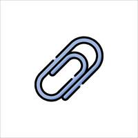 A paper clip icon on a white background vector
