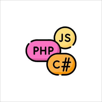 The php and css logo vector